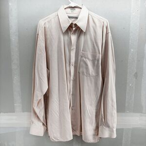 Vintage Boulevard Long Sleeve Dress Shirt Silk Linen Blend Mens Medium EUC